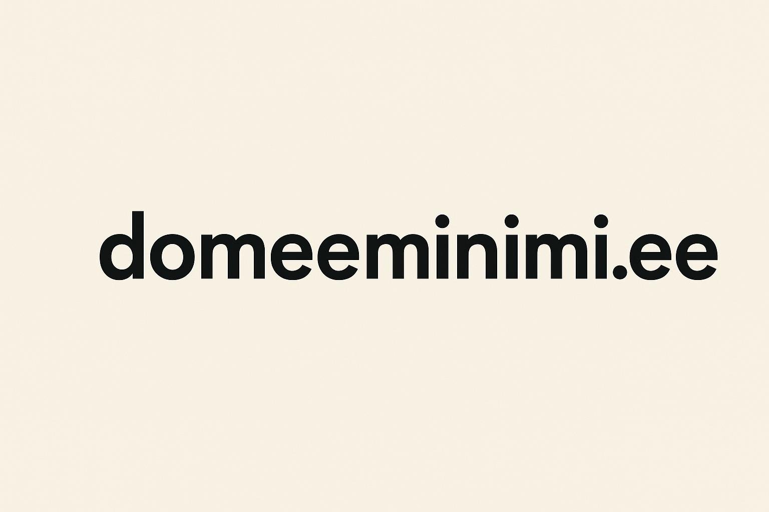 Domeenide registreerimine